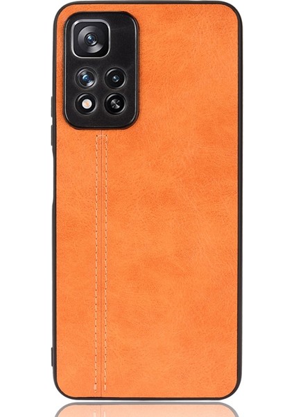 Dikiş Inek Telefon Kılıfı Xiaomi Redmi Notu 11 Pro Siyah Için (Yurt Dışından)