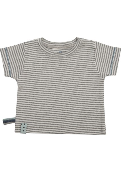 Organik Kısa Kollu Tshirt,grey Melange