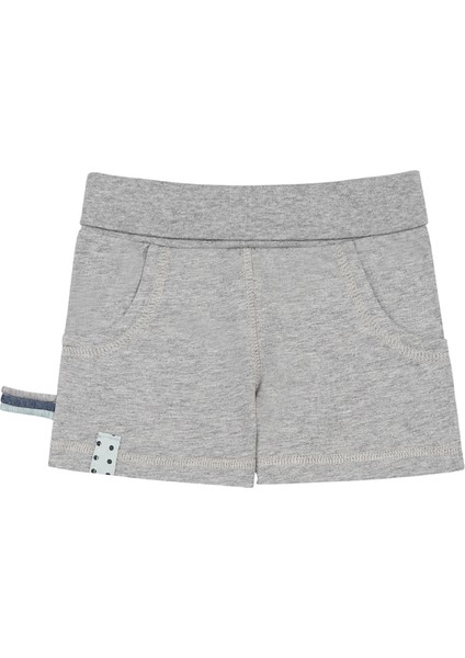 Organik Şort, Gri Melanj modelleri