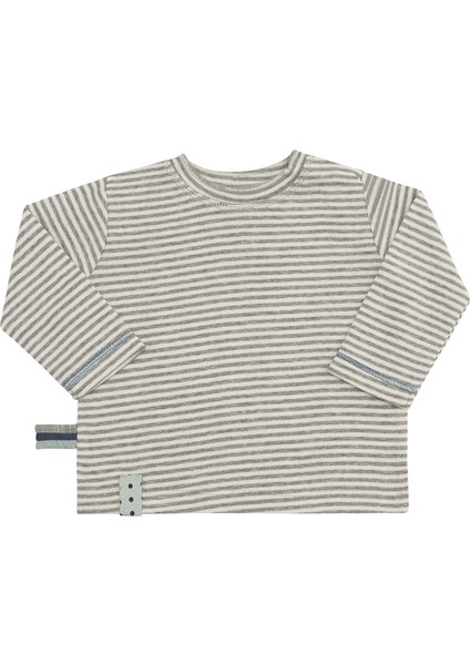 Organik Uzun Kollu Tshirt,grey Melange modelleri