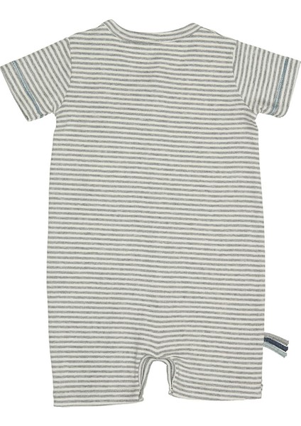 Organik Şort Tulum, Gri Çizgili fiyatları