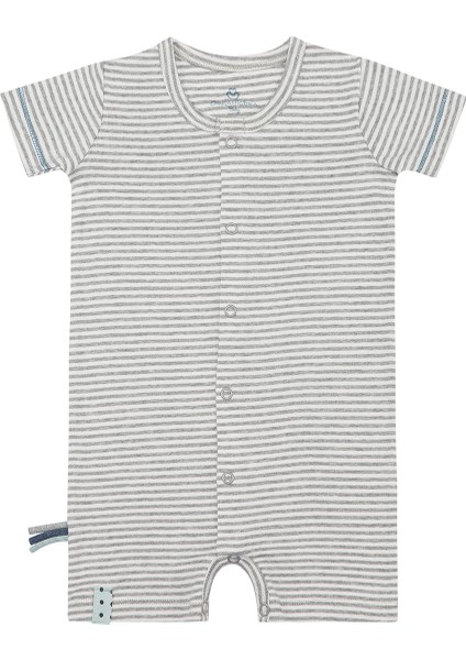 Organik Şort Tulum, Gri Çizgili modelleri