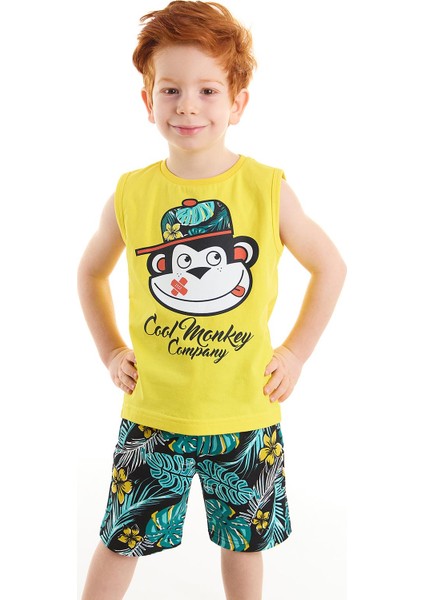 Cool Monkey Erkek Çocuk T-Shirt Şort Takım