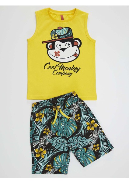 Cool Monkey Erkek Çocuk T-Shirt Şort Takım modelleri