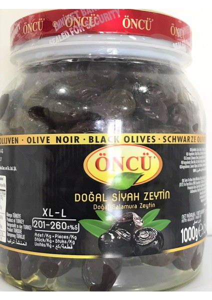 Siyah Zeytin 201-260 Xl-L 1000 gr
