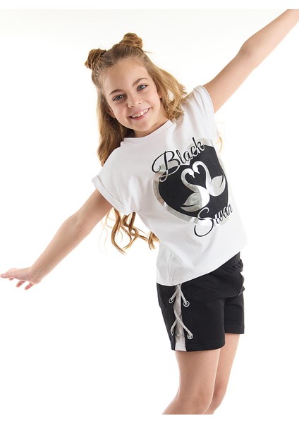 Black Swan Kız T-Shirt Şort Takım