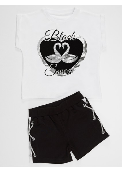 Black Swan Kız T-Shirt Şort Takım modelleri