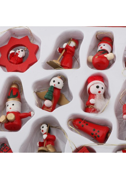 Noel Ağacı Santa Kardan Adam Bebek Asılı Duvar Dekorasyon Noel Anahtarlık Dekor 30 Adet 1089 (Yurt Dışından)