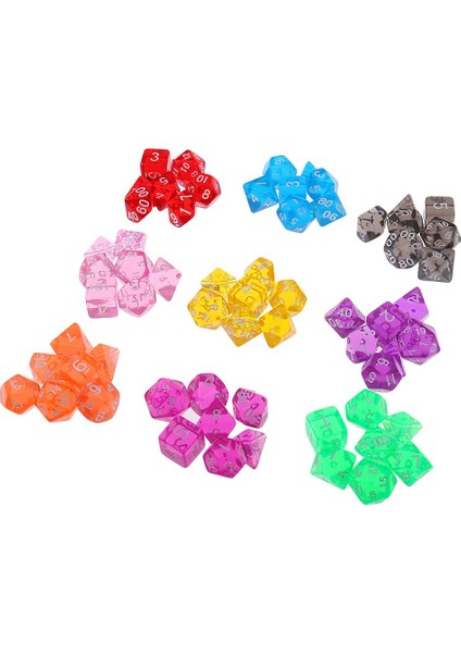 63X 1.6 cm Polyhedral Zar D20 D12 D10 D8 D6 D4 Masa Roleplaying Oyun Oyuncaklar (Yurt Dışından)