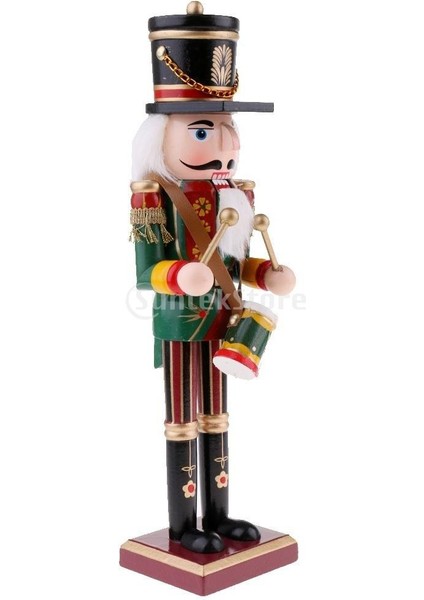 30 cm Ahşap El Sanatları Fındıkkıran Asker Şekli Kukla Noel Hediyesi Dekorasyon (Yurt Dışından)