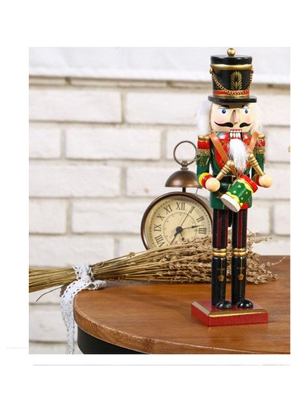 30 cm Ahşap El Sanatları Fındıkkıran Asker Şekli Kukla Noel Hediyesi Dekorasyon (Yurt Dışından)