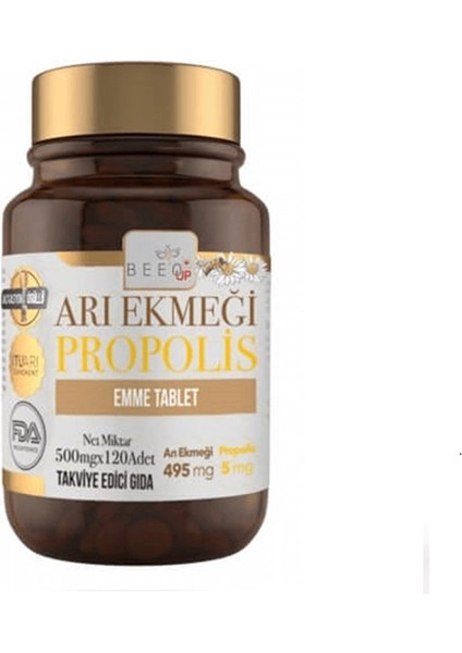 Bee'o Up Arı Ekmeği + Propolis 120 Emme Tablet