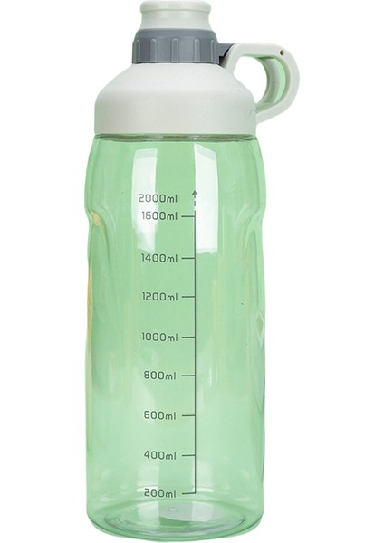 Yaratıcı Ölçekli Bardak Büyük Kapasiteli Açık Şeffaf Su Bardağı 2000ML (Yurt Dışından)