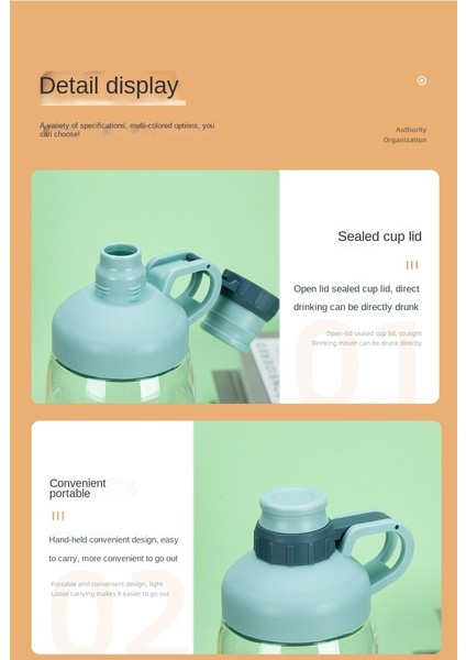 Yaratıcı Ölçekli Bardak Büyük Kapasiteli Açık Şeffaf Su Bardağı 2000ML (Yurt Dışından) modelleri