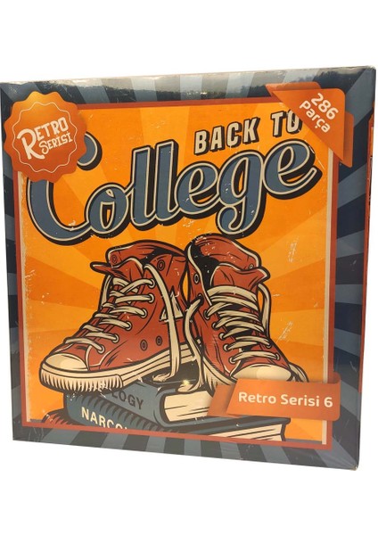 Retro Serisi Puzzle Back To College 286 Parça