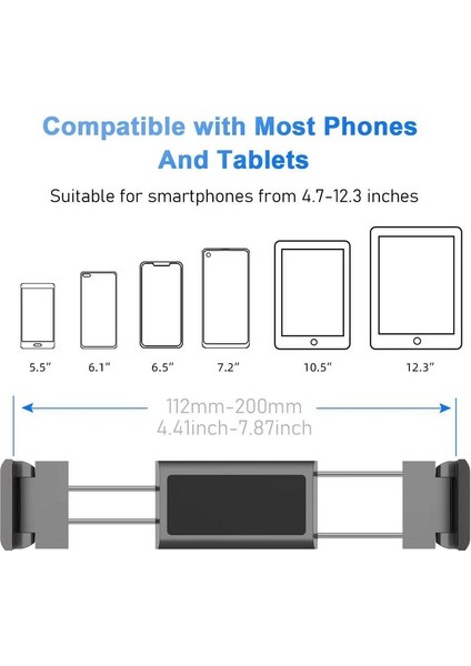 Araba Kafalık Dağı Araç Telefonu Tutucu Araba Arka Koltuk Için Evrensel Tablet Tutucu (Yurt Dışından) fırsatları