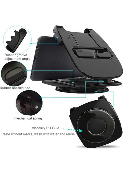 360 Derece Döndürme Gps Cep Telefonu Tutucu Araba Için Telefon Bağlantısı (Yurt Dışından)