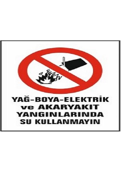 Yağ,boya Akaryakıt Yangınlarında Su Kullan