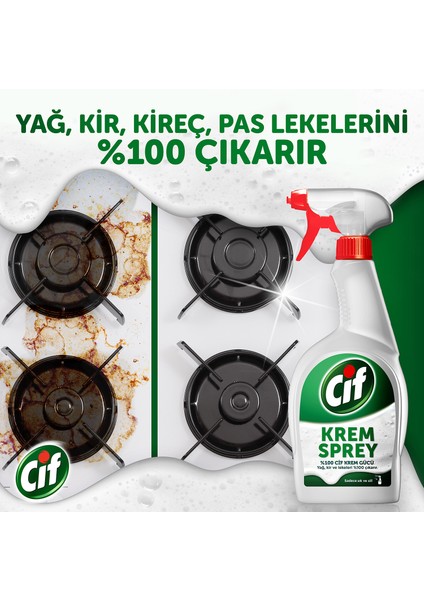 Krem Sprey Cif Krem Gücü 750 ml X 2 Adet