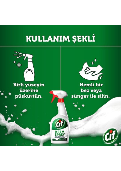 Krem Sprey Cif Krem Gücü 750 ml X 2 Adet