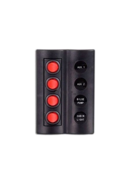 Swıtch Panel 4 Lü Otom.sigortalı,led / Elektrik Kumanda Paneli