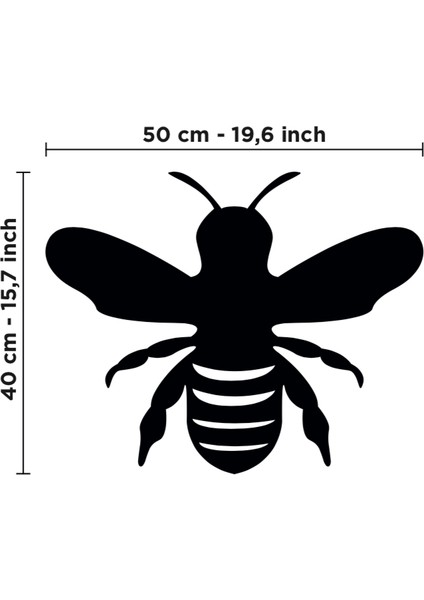 Lord Reklam Arı Desenli 50X40 cm Pleksi Duvar Tablosu
