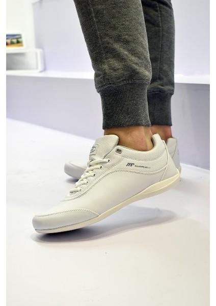 Ares Beyaz Ince Taban Erkek Günlük Sneaker 7332