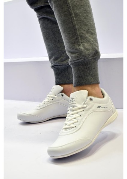 Ares Beyaz Ince Taban Erkek Günlük Sneaker 7332