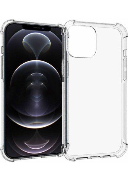 Apple iPhone 13 Pro Max 6.7 Inç Uyumlu Kaymaz Doku Tpu Telefon Kılıfı - Şeffaf (Yurt Dışından)