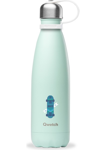 QK9009 Kids Isı Yalıtımlı 500ML Termos - Kaykay Desenli
