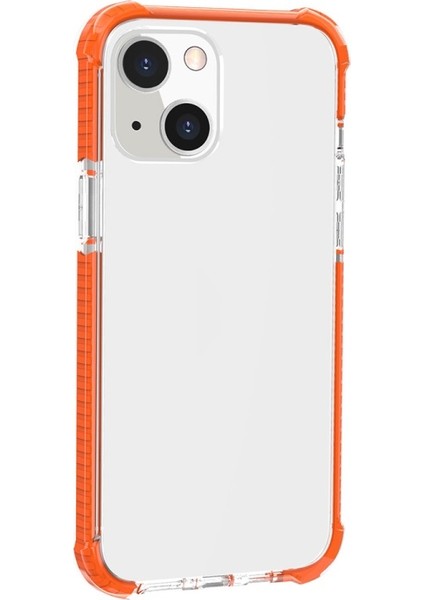 Apple iPhone 13 Için Akrilik Dört Köşe Korumalı Darbeye Dayanıklı Telefon Kılıfı - Turuncu (Yurt Dışından) modelleri