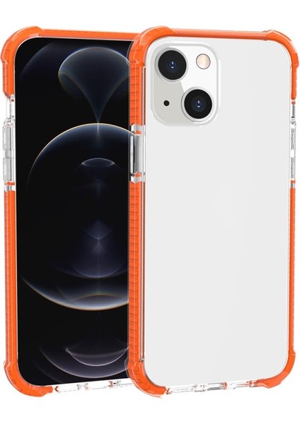 Apple iPhone 13 Için Akrilik Dört Köşe Korumalı Darbeye Dayanıklı Telefon Kılıfı - Turuncu (Yurt Dışından) indirimleri