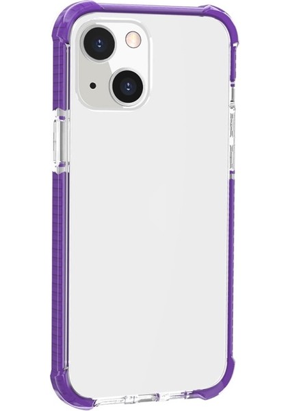 Apple iPhone 13 Için Akrilik Dört Köşe Korumalı Darbeye Dayanıklı Telefon Kılıfı - Mor (Yurt Dışından) modelleri