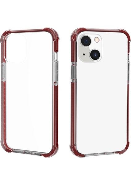 Apple iPhone 13 Için Akrilik Koruyucu Darbeye Dayanıklı Telefon Kılıfı - Gri/turuncu (Yurt Dışından) fırsatları