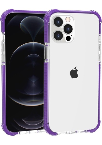 Apple iPhone 13 Pro Için Akrilik Dört Köşe Korumalı Darbeye Dayanıklı Telefon Kılıfı - Mor (Yurt Dışından) fırsatları