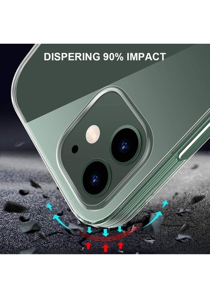 Apple iPhone 12 Mini Için Temperli Cam Ekran Koruyuculu Tpu Telefon Kılıfı - Şeffaf (Yurt Dışından) indirimleri
