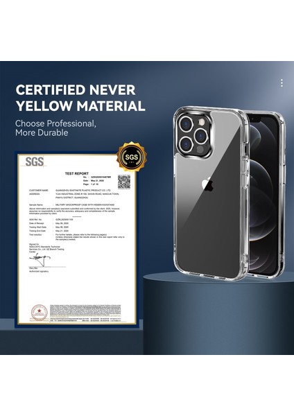Apple iPhone 13 Pro Max Için Yumuşak Tpu + Pc 4 Köşe Korumalı Darbeye Dayanıklı Telefon Kılıfı - Şeffaf (Yurt Dışından) indirimleri