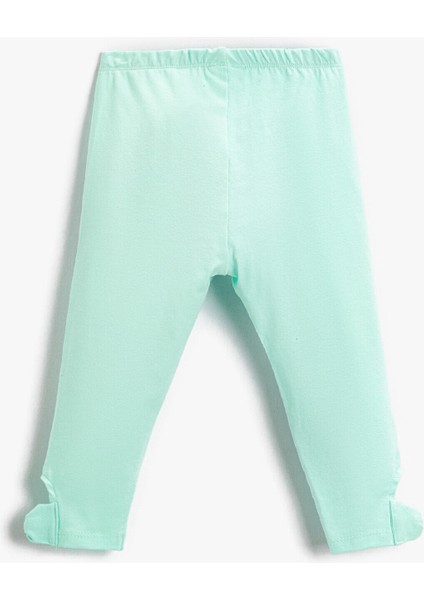 Kız Çocuk Cut Out Detaylı Basic Tayt Pamuklu fiyatları