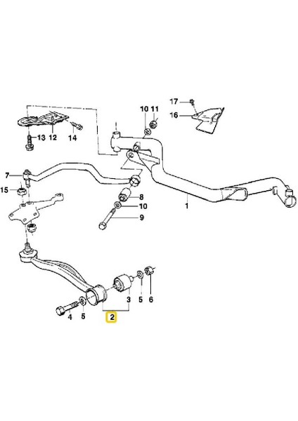 Bmw Uyumlu E28 E32 E34 Frow Sağ Alt Salıncak Kolu 31121139992 fiyatları