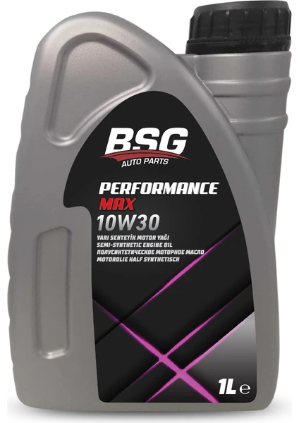 Bsg Performance Max Motor Yağı 10W30 - 1 Litre ( Üretim YILI:2022 )