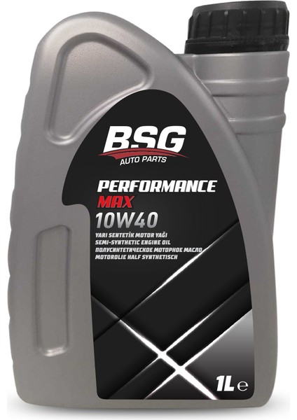 Bsg Performance Max Motor Yağı 10W40 - 1 Litre ( Üretim YILI:2022 )