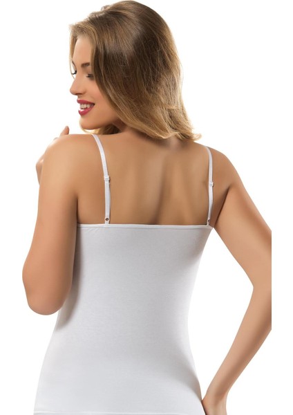 Kadın Likralı Kaşkorse Ayarlanabilir Askılı Atlet 2115 - 6 Adet fiyatları