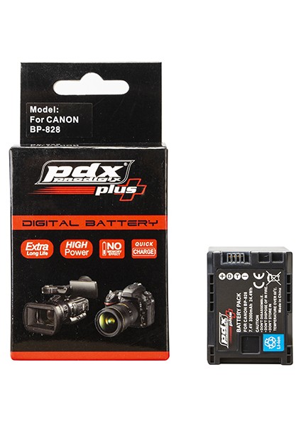 Canon BP828 Batarya Pil 3300mAh XF405,XF400,XA15,XA11,XA35,XA30,XA25,XA20,HF G30,G21,GX10