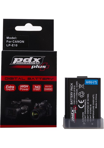 Canon LPE10 Batarya Pil 1700mAh 1100D, 1200D, 1300D, 2000D, 4000D