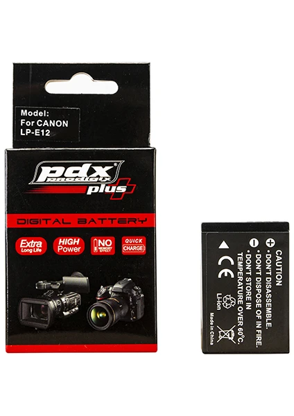 Canon LPE12 Batarya Pil 1300mAh 100D, EOS M50, EOS M100 ve POWERSHOT SX70 HS