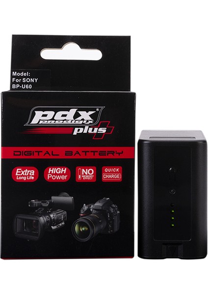 Sony BPU60 Batarya Pil 6700mAh PMW-100,160,200,300,EX1,EX3,F3,FS5,FS7