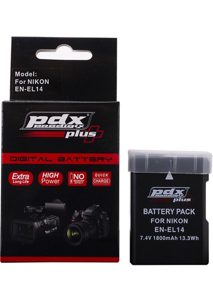 Nikon ENEL14 Batarya Pil 1800mAh DF,D5600,D5500,D5300,D5200,D5100,D3500,D3400,D3300,D3200,D3100