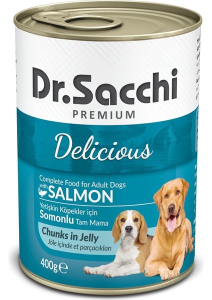 Dr.sacchi Konserve Köpek Somonlu 400GR