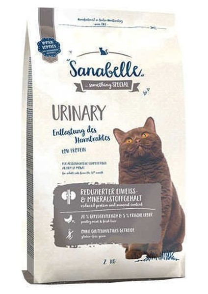 Sanabelle Urinary Glutensiz  Sağlığı Için Yetişkin Kedi Maması 2 kg