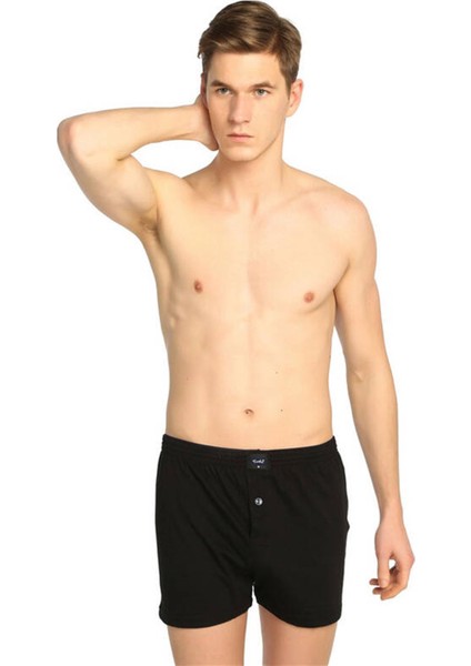 Erkek Penye Düz Boxer 0117
